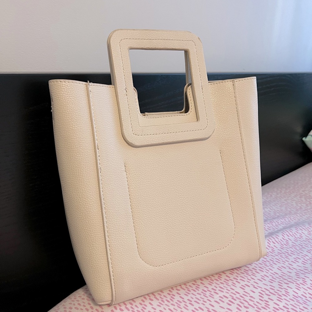 White top handle bag